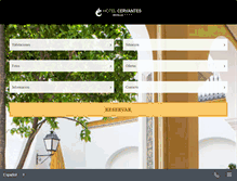 Tablet Screenshot of hotel-cervantes.com